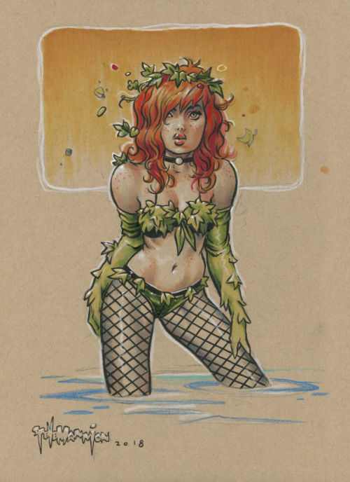 comicartgallery:Poison Ivy by Steve Mannion