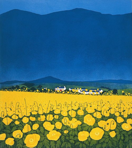 dazepanda:Phil Greenwood (Wales, b 1943)Buttercup Ridge