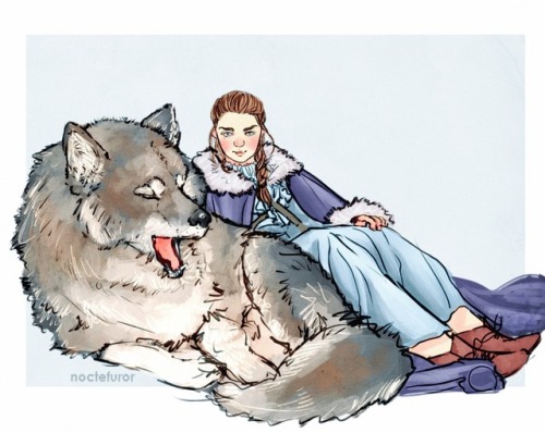 noctefuror:The starks and their direwolves because i love them...