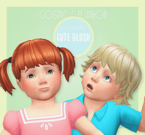 Cute Blush for ToddlersIf someone had come to me earlier and said that later this day I’d be releasing a toodler cc I wouldn’t have believed it at all. Today’s been a crazy day in this community, so here it is!
This is just a conversion of this blush...