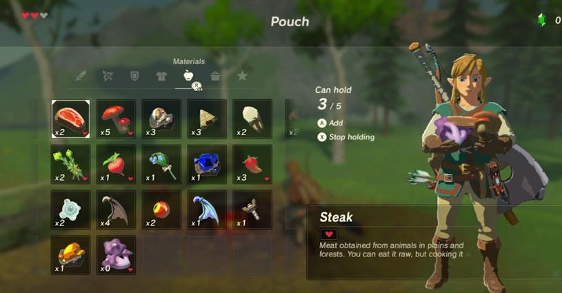 The Legend Of Zelda Breath Of The Wild Cook Book List
