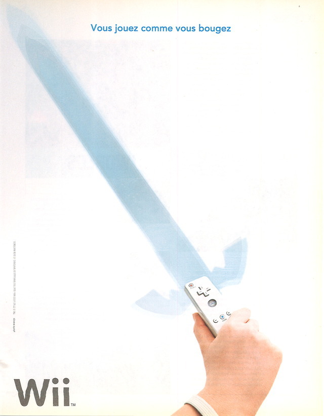 Video Game Print Ads — 'Nintendo Wii - 'Sword'' [WII ...