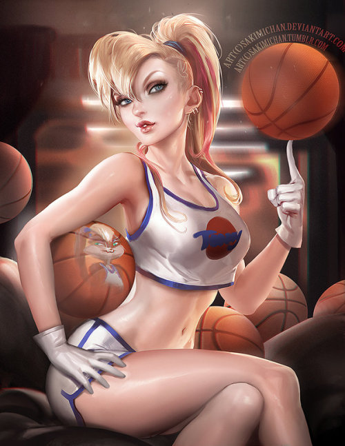 sakimichan:My updated take on Lalo bunny from Space jam along...