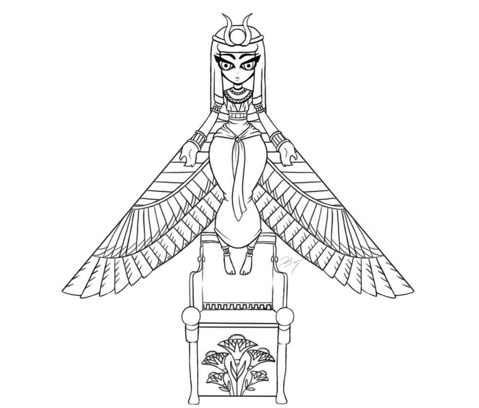 My Blog My Artwork — The Ancient Egyptian Goddess Isis