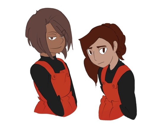 Also, working on a new story idea. Meet Aya and Eve. Two...