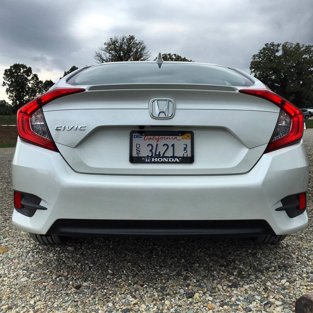 In the know — 2016 Honda Civic in Pearl White with LED tail...