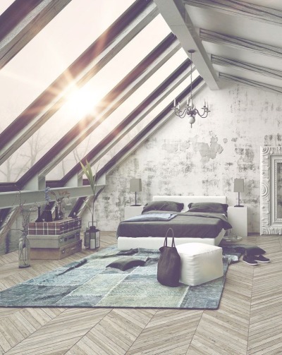 Attic bedroom 