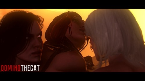 Witcher Trio — Futa Yennefer and Keira double penetrate...