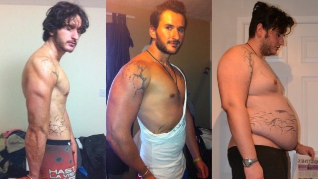 From hunky to chunky. 