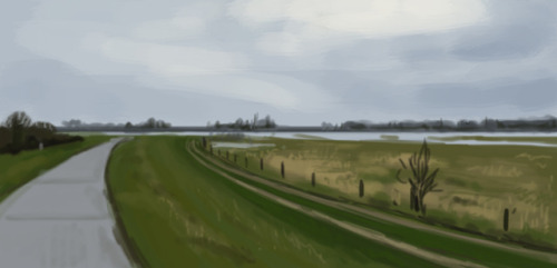 joscribbles:landscapes studies baby (from photos taken by myself...