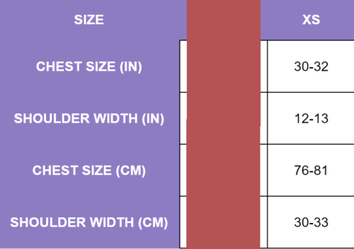 Binder Size Chart Gc2b