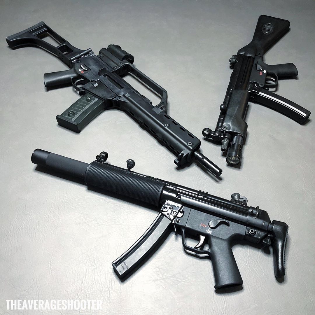 TheAverageShooter — Trio of clones. . #hk #g36 #g36k #mp5 #mp5sd #sd...