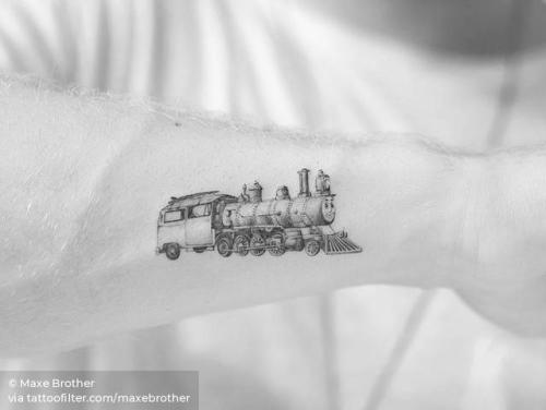 Papa    Train tattoo Small tattoos Tattoos
