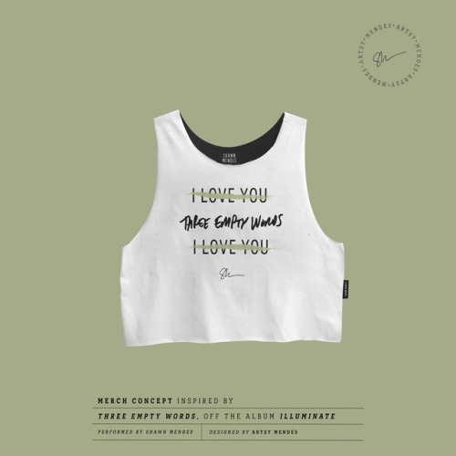 artsymendes:Merch Concept: Three Empty Words Crop TopI had...