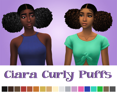 Ciara Curly Puffs
Hey Y’all, I wanted to make some maxis match big curly puffs. I hope yall like it! Also, thank you to all the ones who tested this hair out for me.😄💜
BGC
• not hat compatible
• EA 18 Swatches
• don’t re-upload/claim as your...