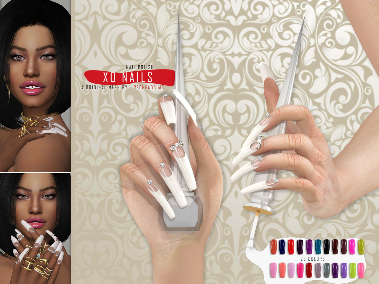 10. "Sims 3 Nail Art Custom Content" - wide 1