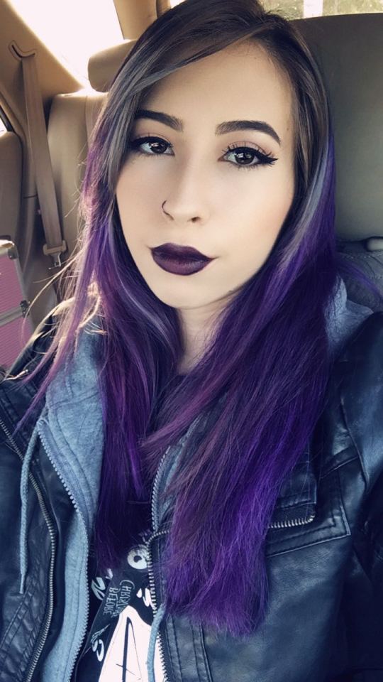 Purple hair on Tumblr