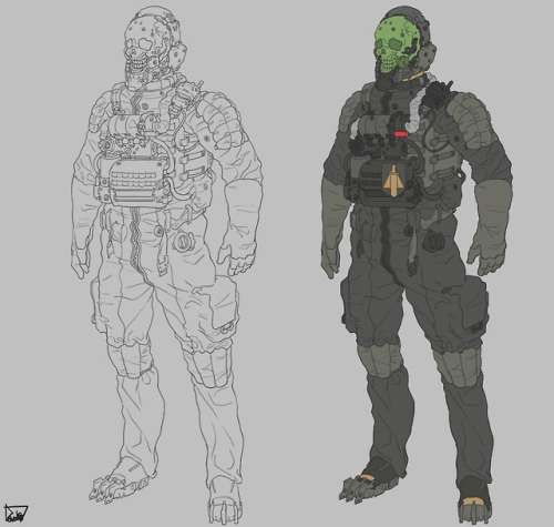 carapace armor vs skeleton suit