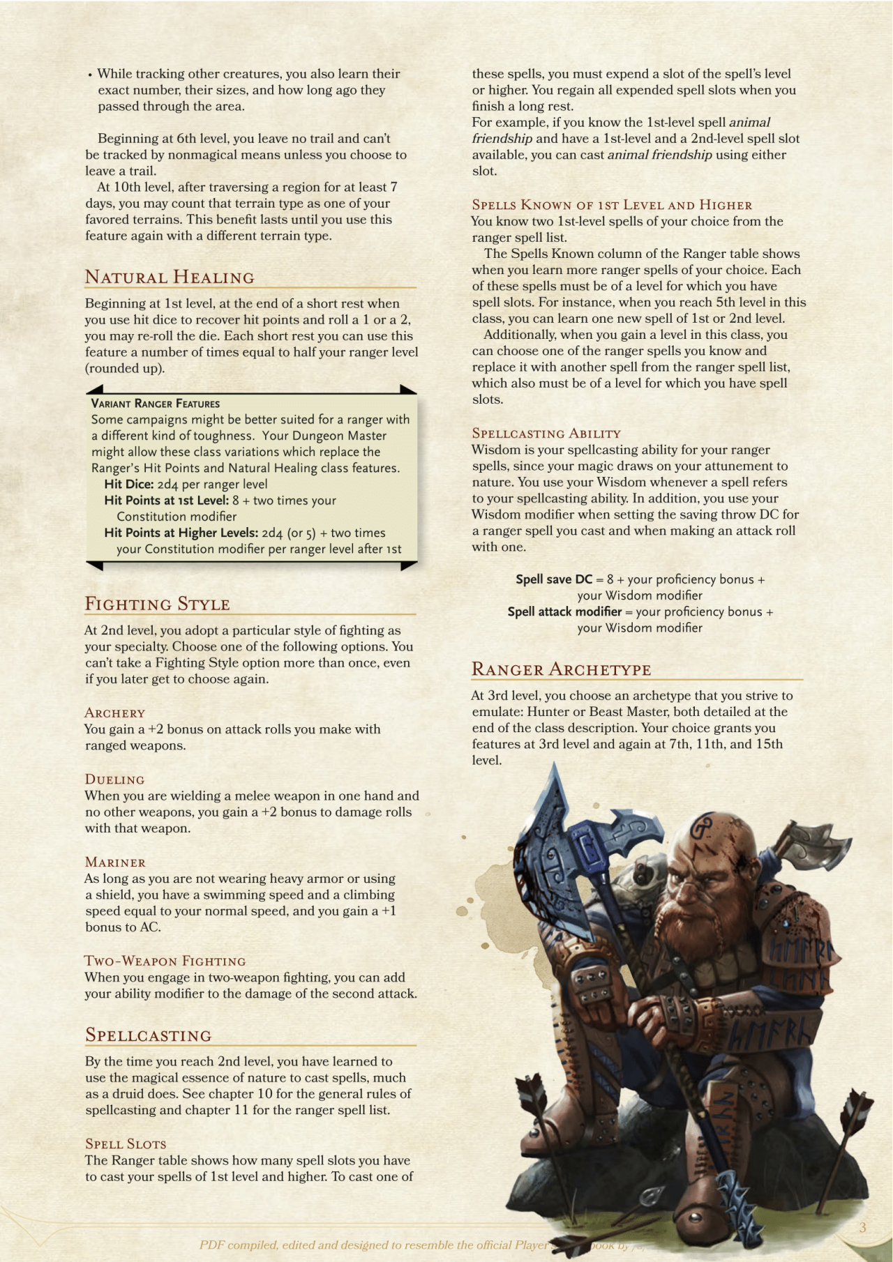 Dnd 5e Homebrew — Consensus Ranger By Zipperondisney