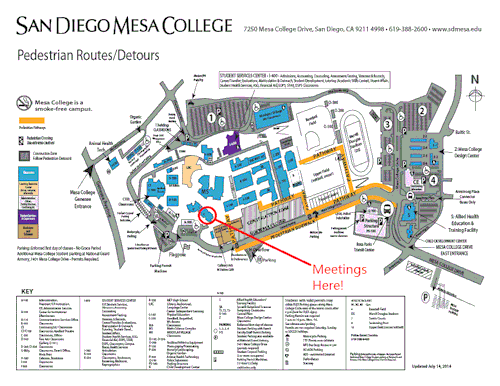 Mesa College Campus Map - United States Map