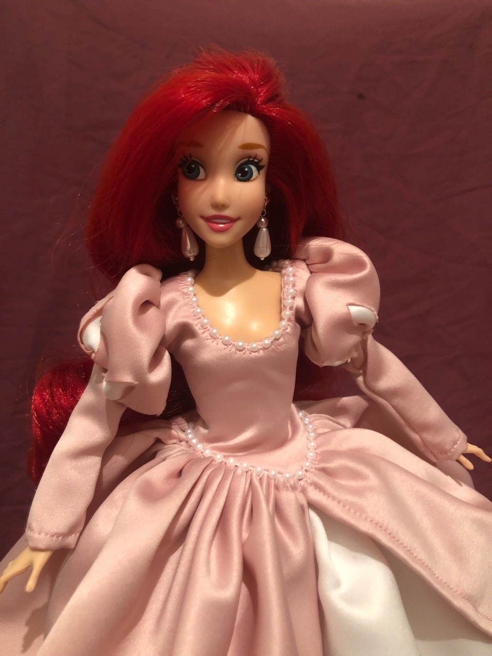 ariel doll pink dress