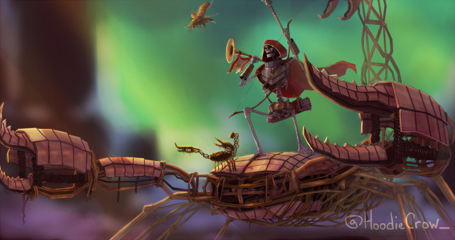Probably the biggest commission i had to work on so far xD was very fun! Clockwork mech things are a blast to draw! Commissions...