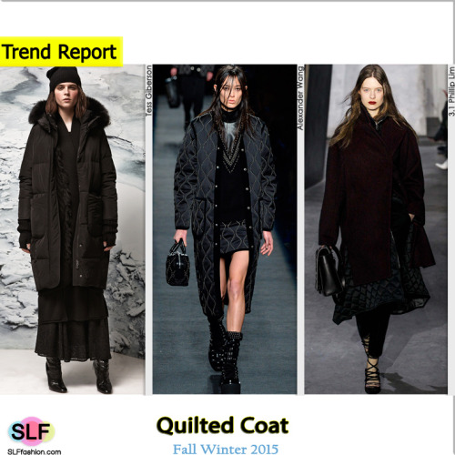Fashion Trend for FW 2015: Quilted coat. Tess...
