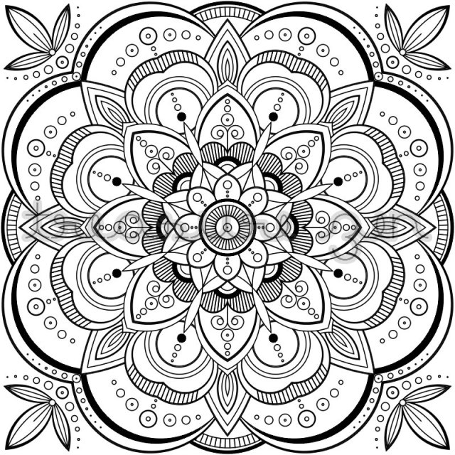 Download Digital Art For All You Robots — PDF Mandala Coloring Book Page | Printable Adult...