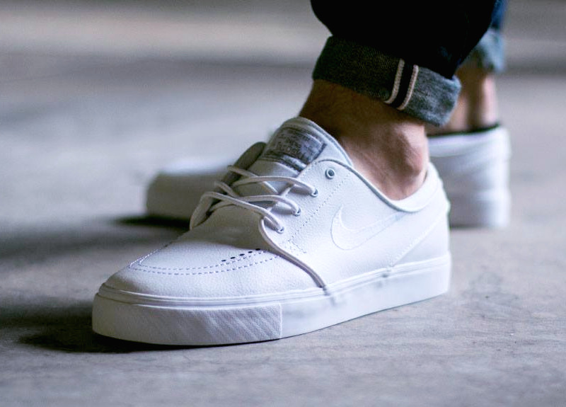 nike sb stefan janoski white leather