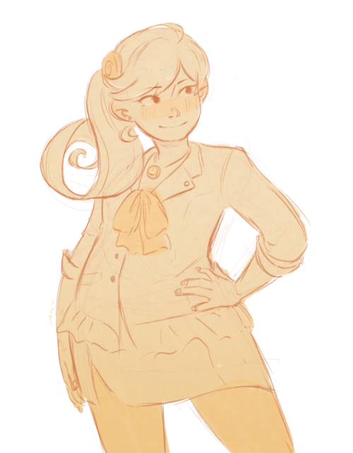athena cykes ace attorney aa concept art character design fan art my art