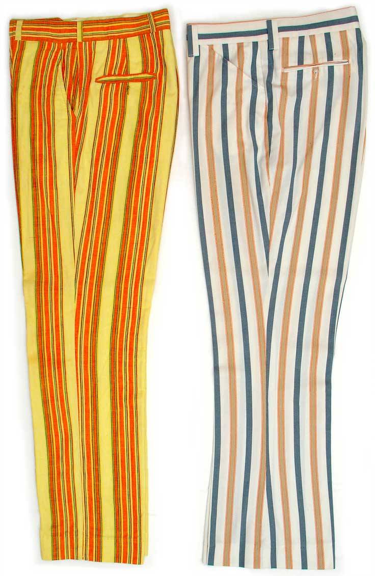 Vintage Retro Collections — Vintage striped pants! The crazy yellow ...