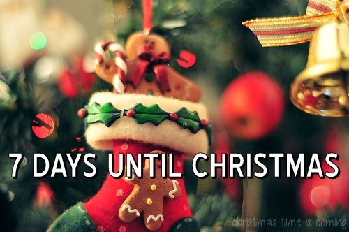 one week until christmas | Tumblr