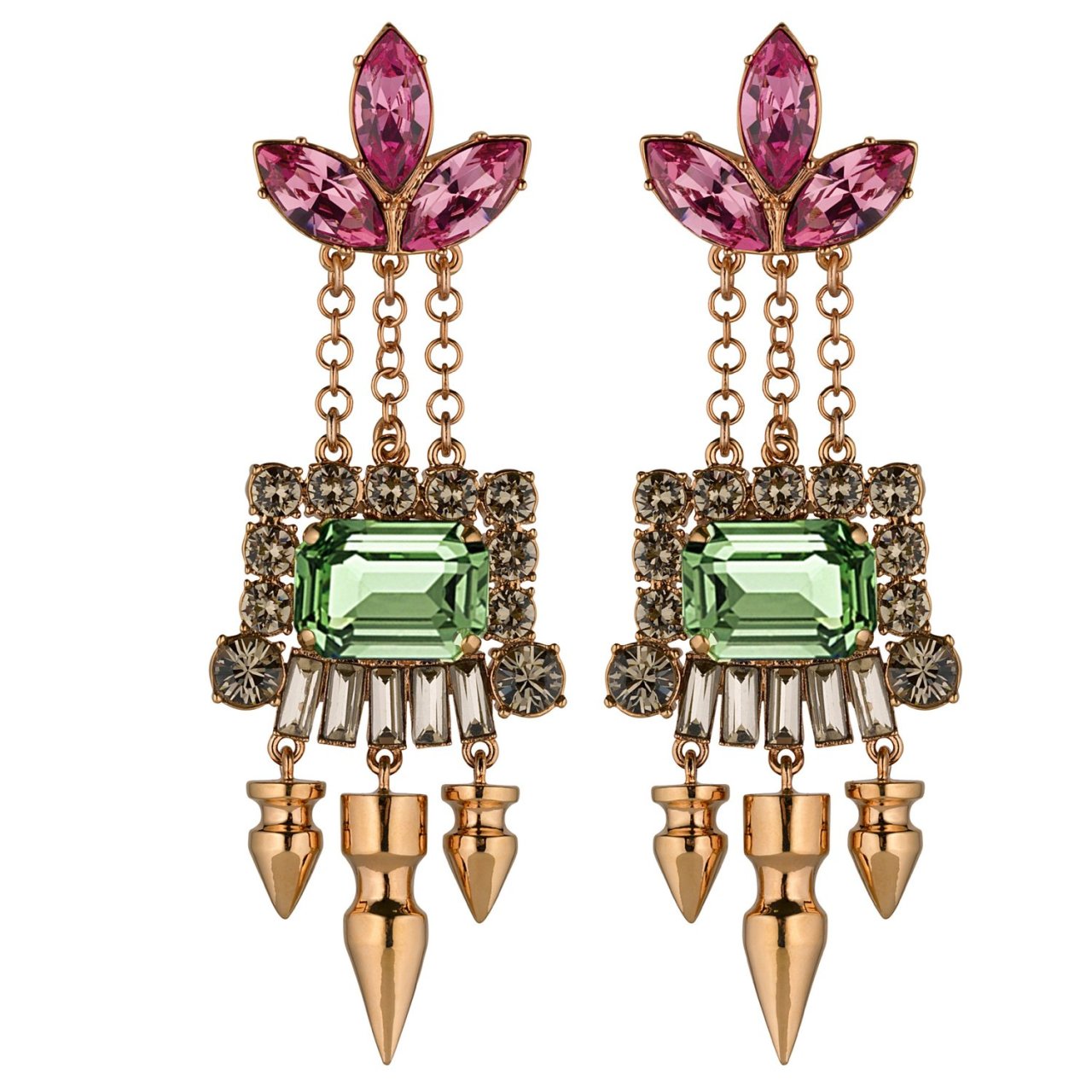 FOR THE LOVE OF JEWELRY — Mawi London Crystal Leaf Drop Earrings via ...