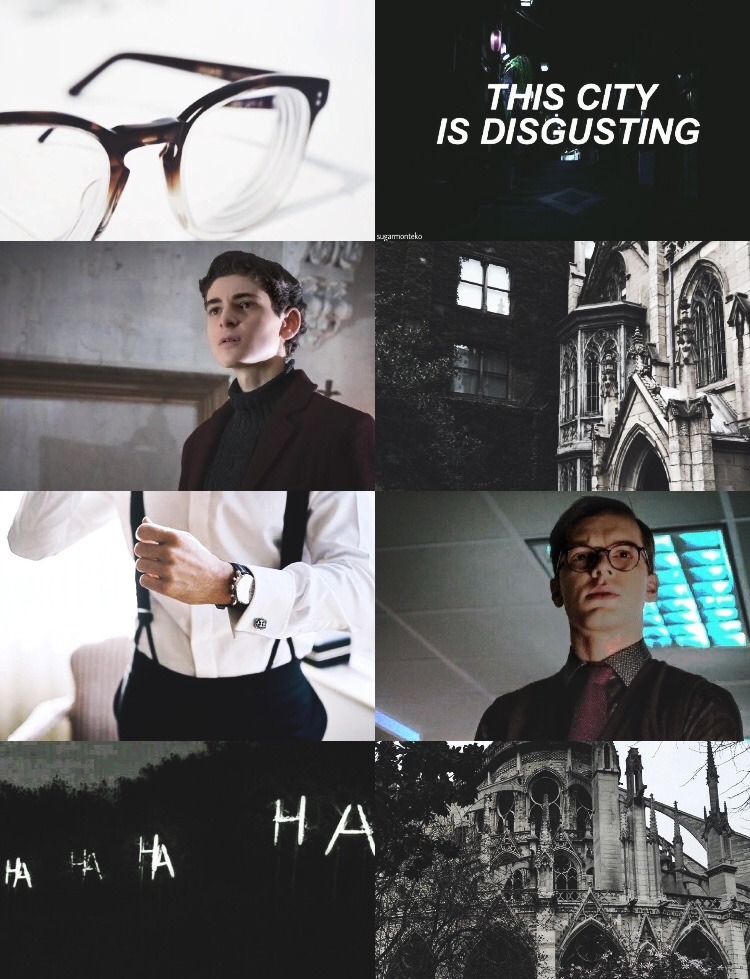 Sugar♡Monte♡Ko — jeremiah valeska x bruce wayne x aesthetic