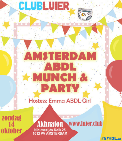 Come to the Club Luier ABDL party in Amsterdam :-)Club Luier...