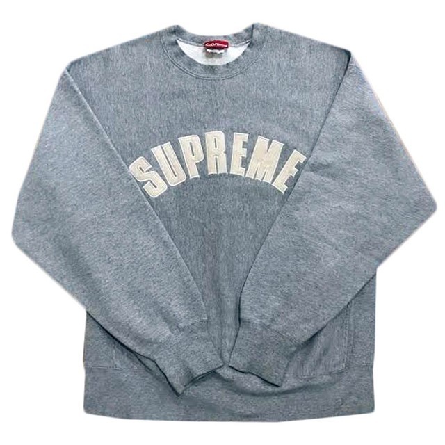 supreme big arc crewneck white