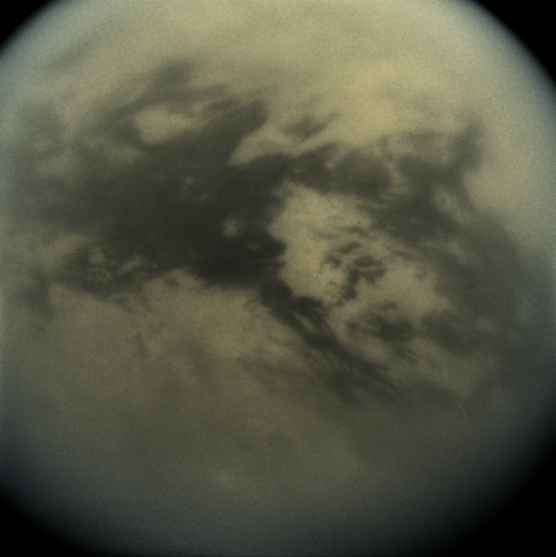 humanoidhistory:Titan, moon of Saturn, observed by the Cassini...