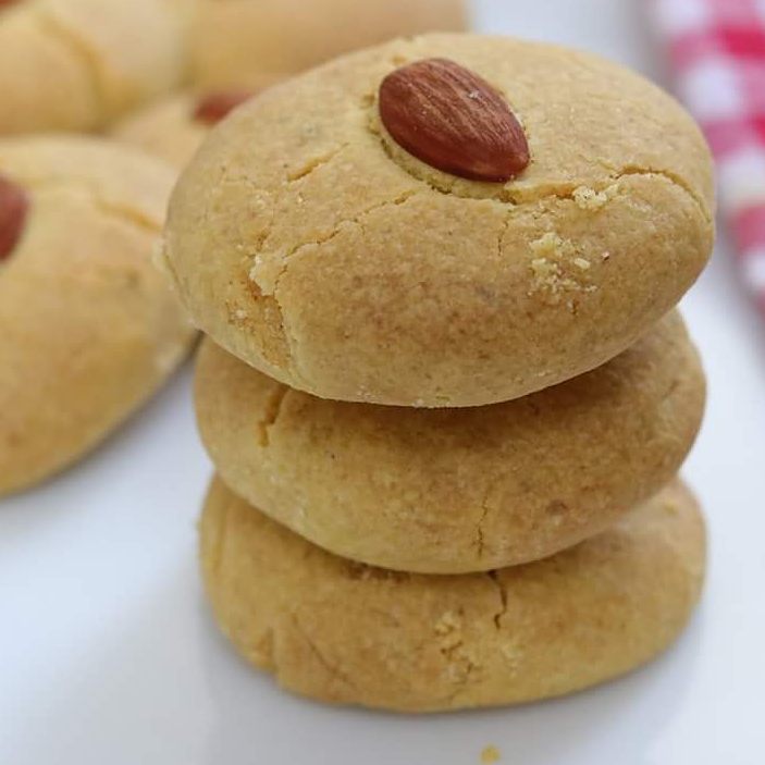 Healthy Kadai — Besan Nankhatai (Eggless Indian Cookies) Baked in...