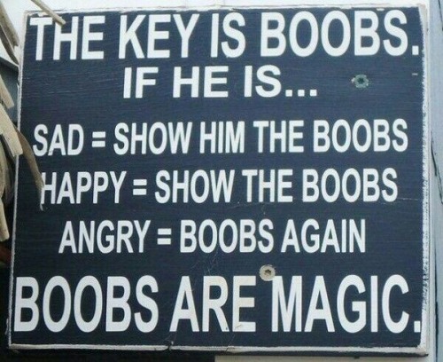 a-cunning-linguist-13:wickedlye:Boobs can solve everything!...