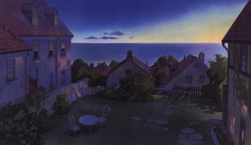 lyriumnug:Kiki’s Delivery Service background design.