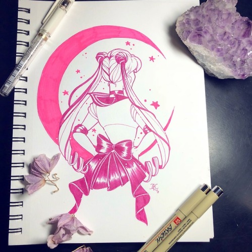 Sailor moon inktober art