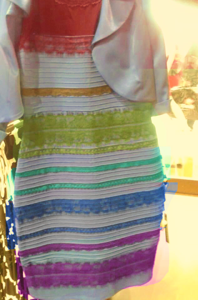 Платье цвет которого видят все по разному