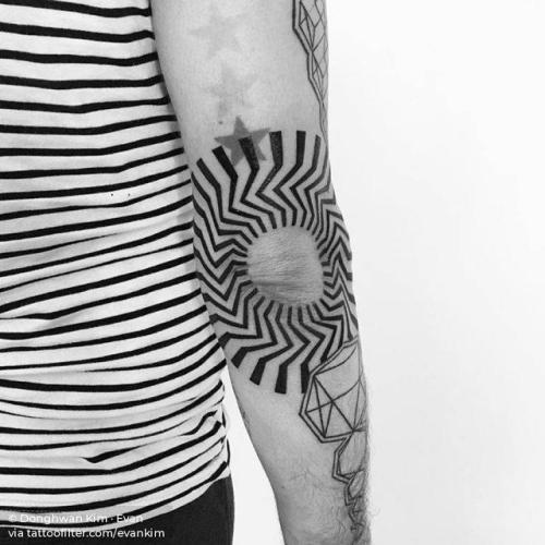Geometric tattoo on the right elbow by Unkle Gregory  Elbow tattoos Geometric  tattoos men Geometric tattoo