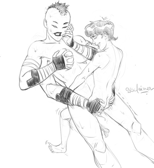 Patreon request sketch. Looma Red Wind and Ben Tennyson doing a...