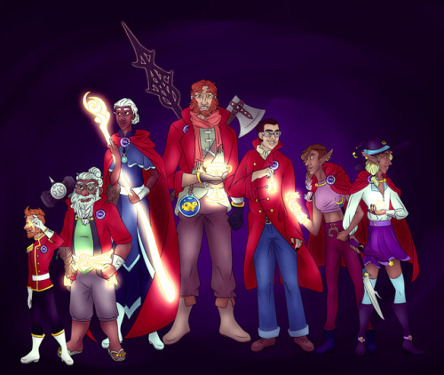 the adventure zone ipre crew pls look at this this took me so long probably bad art words and thoughts