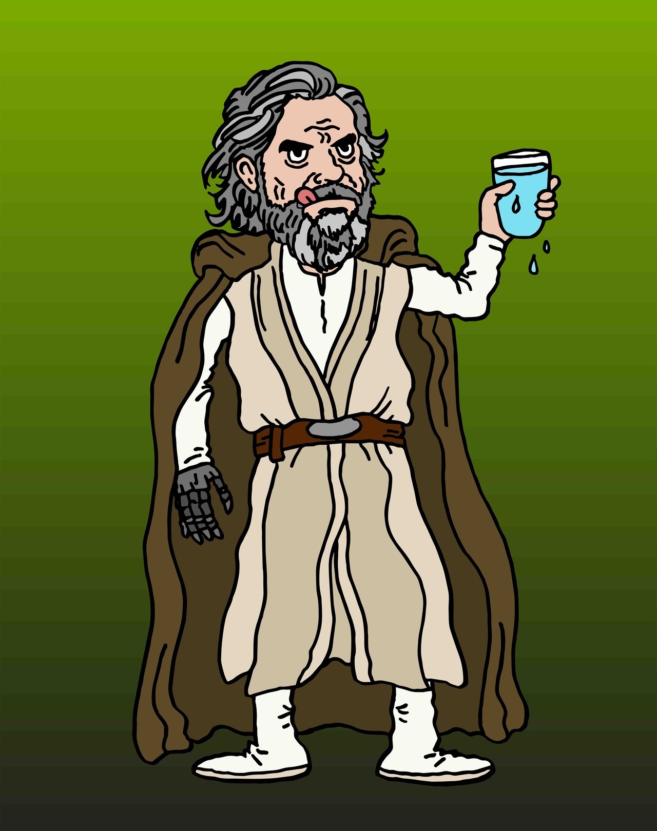 Luke with Jedi Milk