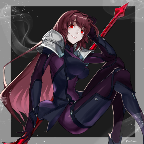 aku-no-homu:Scathach by artist ゆうてぃ