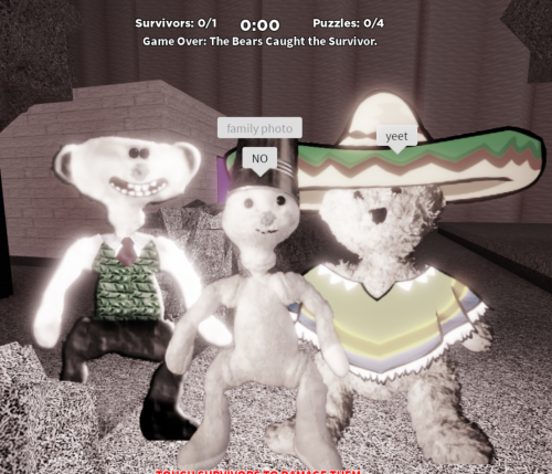 Playing The Bear Game On Roblox