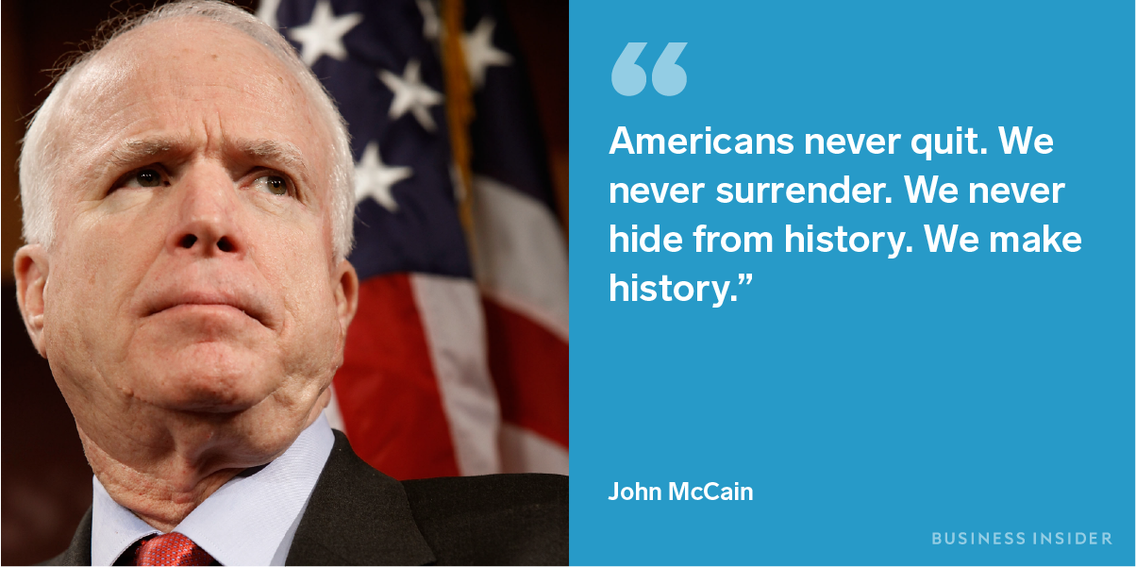 10 of John McCain’s best quotes on courage,...