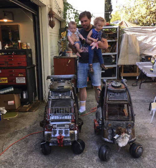 steampunktendencies:Dad Turns Kids’ Toy Cars Into Badass...